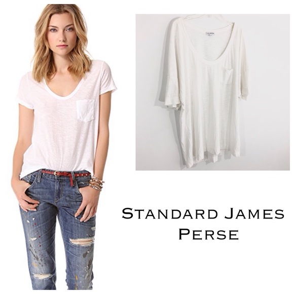 James Perse Tops - Standard James Perse Boyfriend Slub T Shirt Top